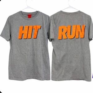 Nike Gray and Orange Short Sleeve Tee